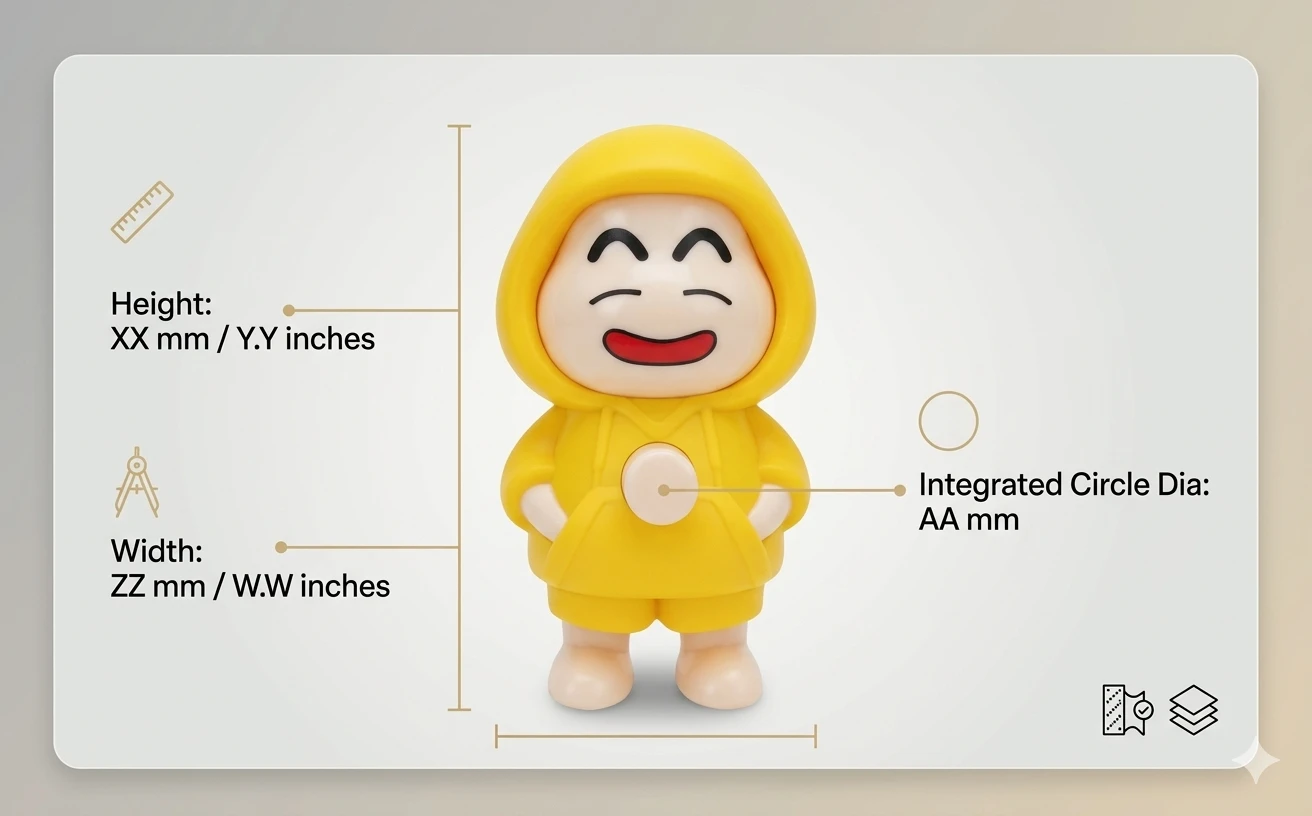 Face Changing Keychain with 3 Expressions | 3D Cartoon Character ABS Toy Key Holder for Bags, Cars & Gifts A+ content image