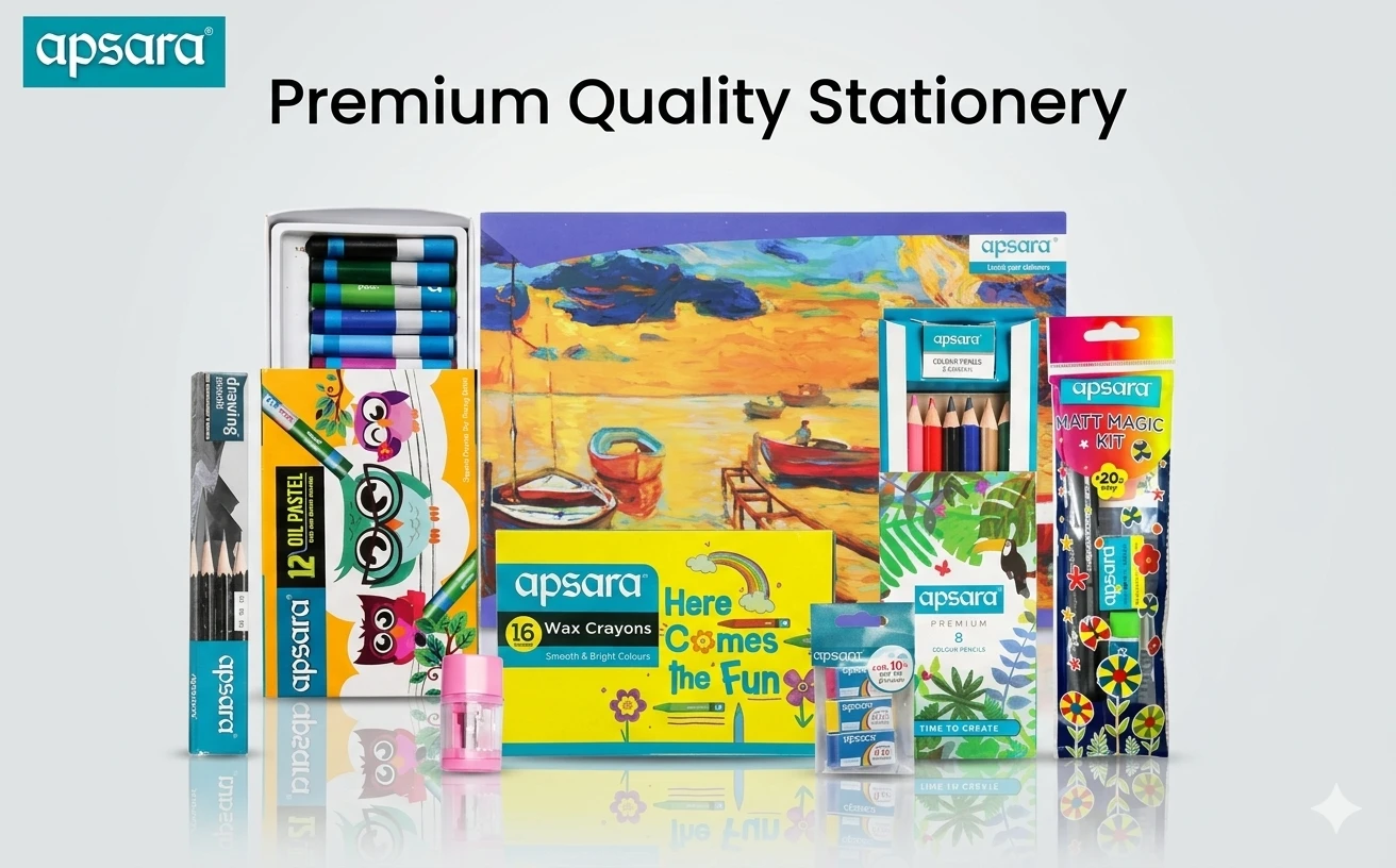 Apsara Designer’s Kit - Premium All-in-One Stationery Set for Students and Aspiring Artists (Complete Art & Writing Pack) A+ content image