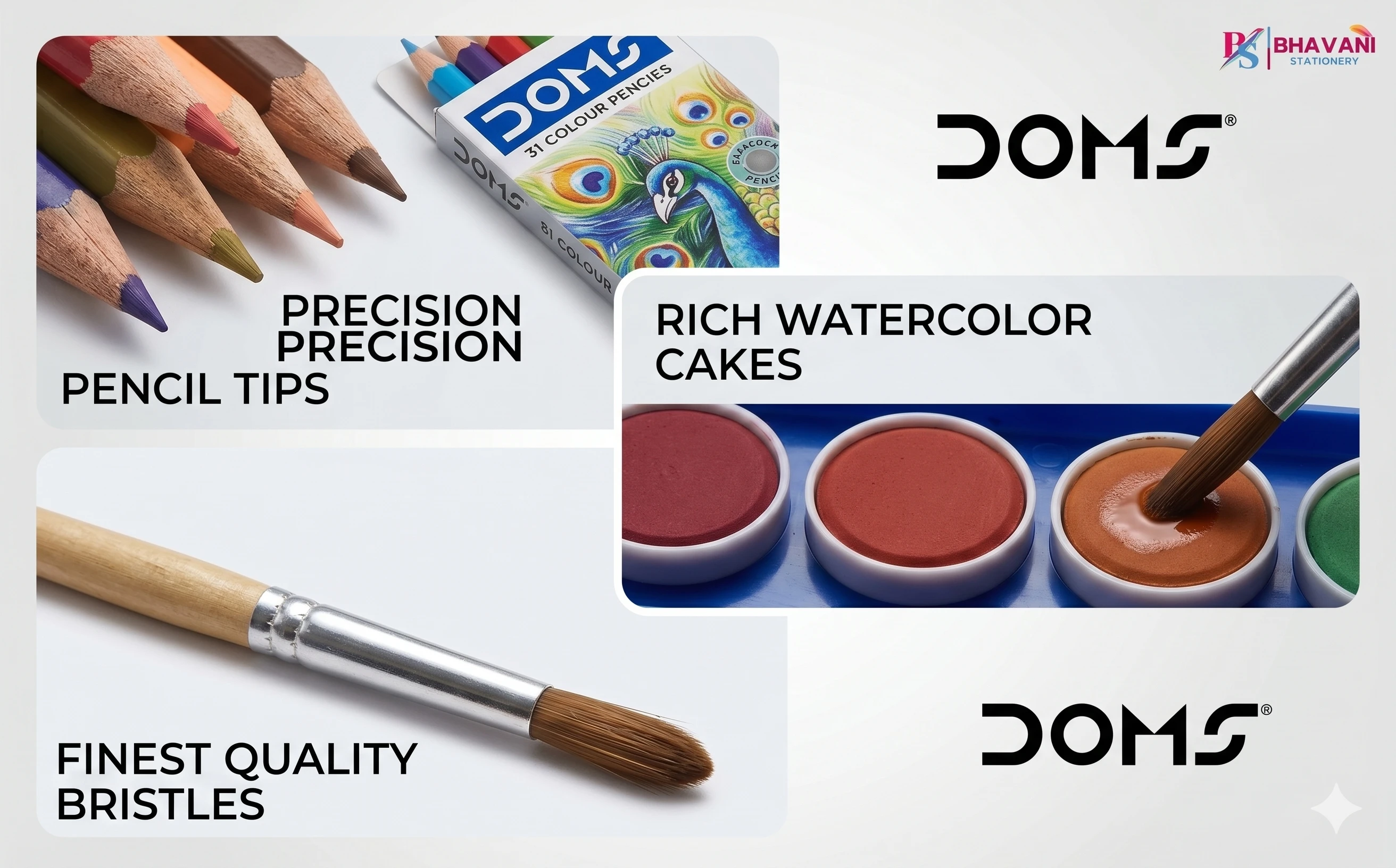 DOMS Comprehensive Painting Kit – Professional 9-Piece Art & Stationery Set for Students and Aspiring Artists A+ content image