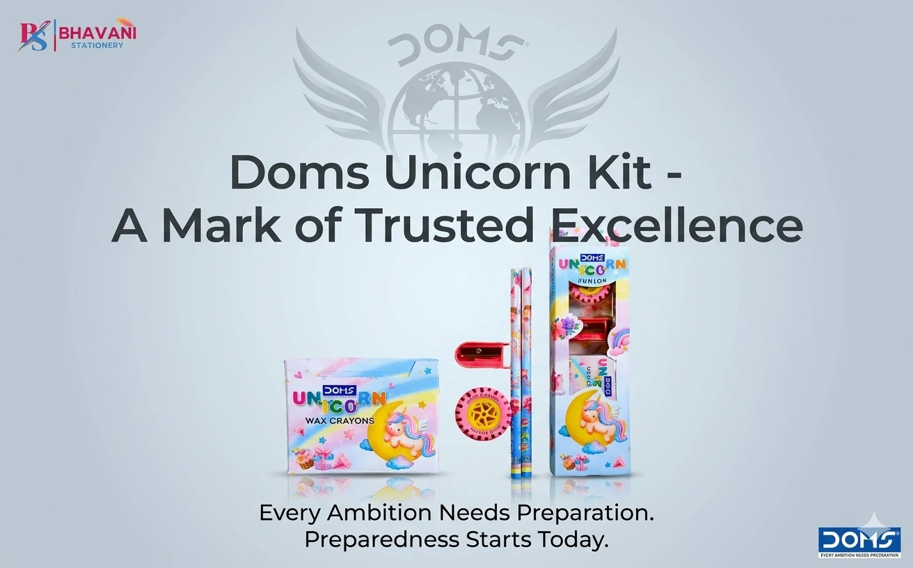DOMS Unicorn Junior Stationery Kit – Premium Multi-Component Art & Writing Set for Students, Gifting, and Creative Projects A+ content image