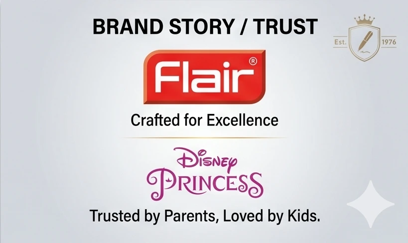 Flair Disney Princess Creative Art & Stationery Kit for Kids – 30-Piece Comprehensive School Supplies Set with Pencils, Crayons, and Accessories A+ content image