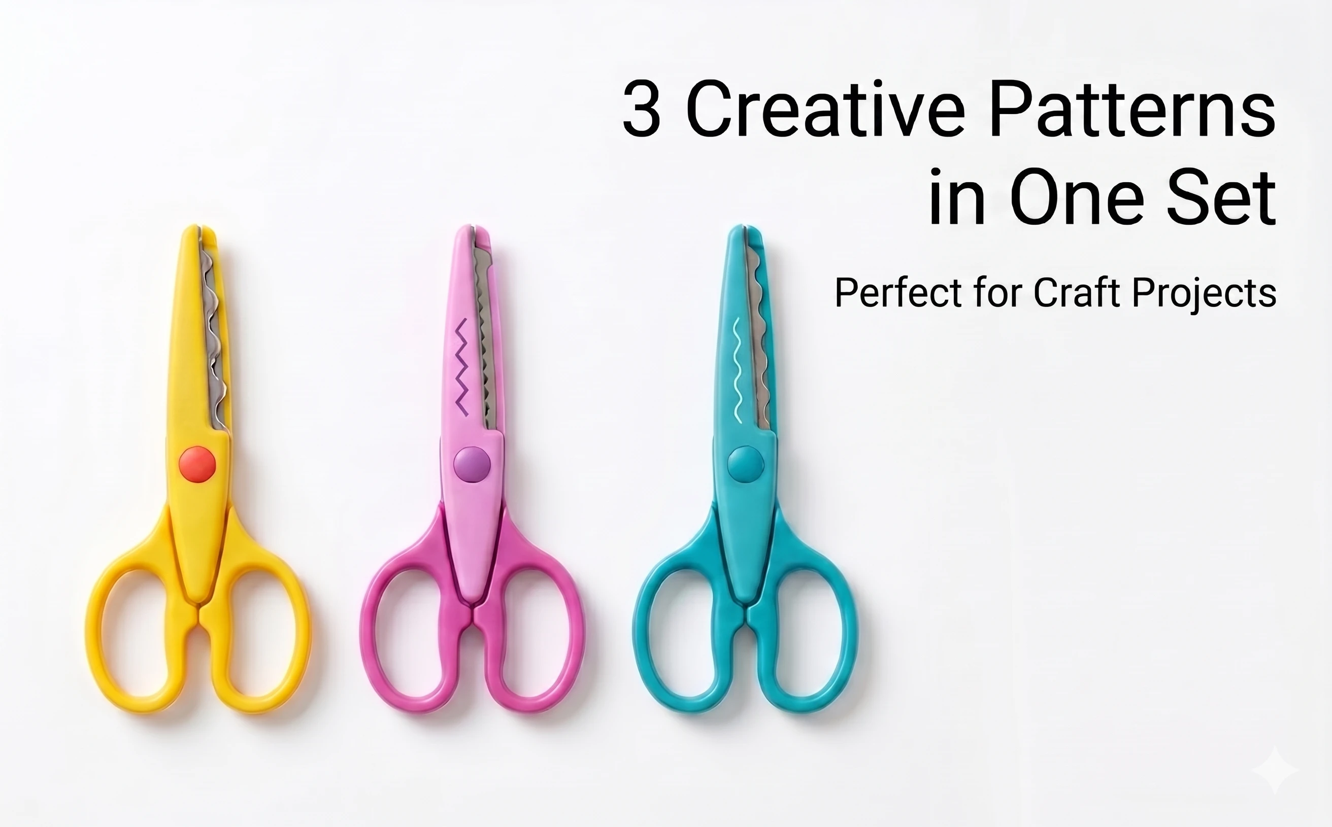 Premium Zig-Zag Art and Craft Paper Shaper Scissors for Students and Professionals – Stainless Steel Decorative Edge Cutting Tool A+ content image