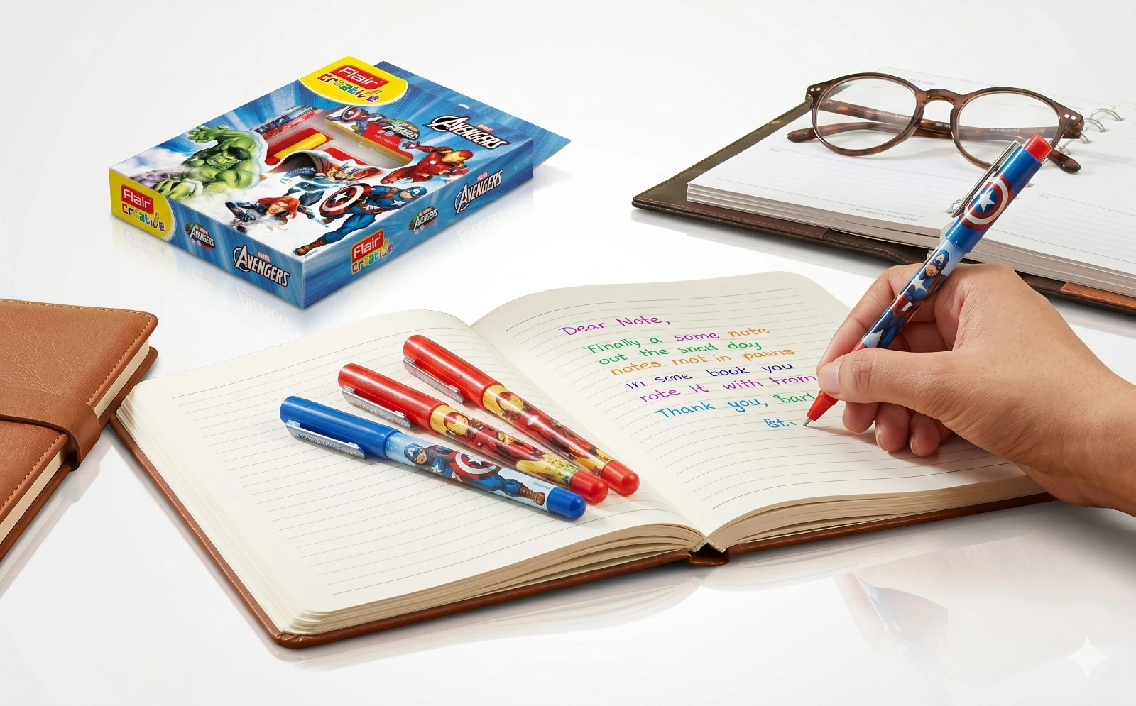 1. Product Title Flair Creative Marvel Avengers Ultimate Stationery Kit – Premium Multi-Component Art & Writing Set for Students and Corporate Gifting A+ content image