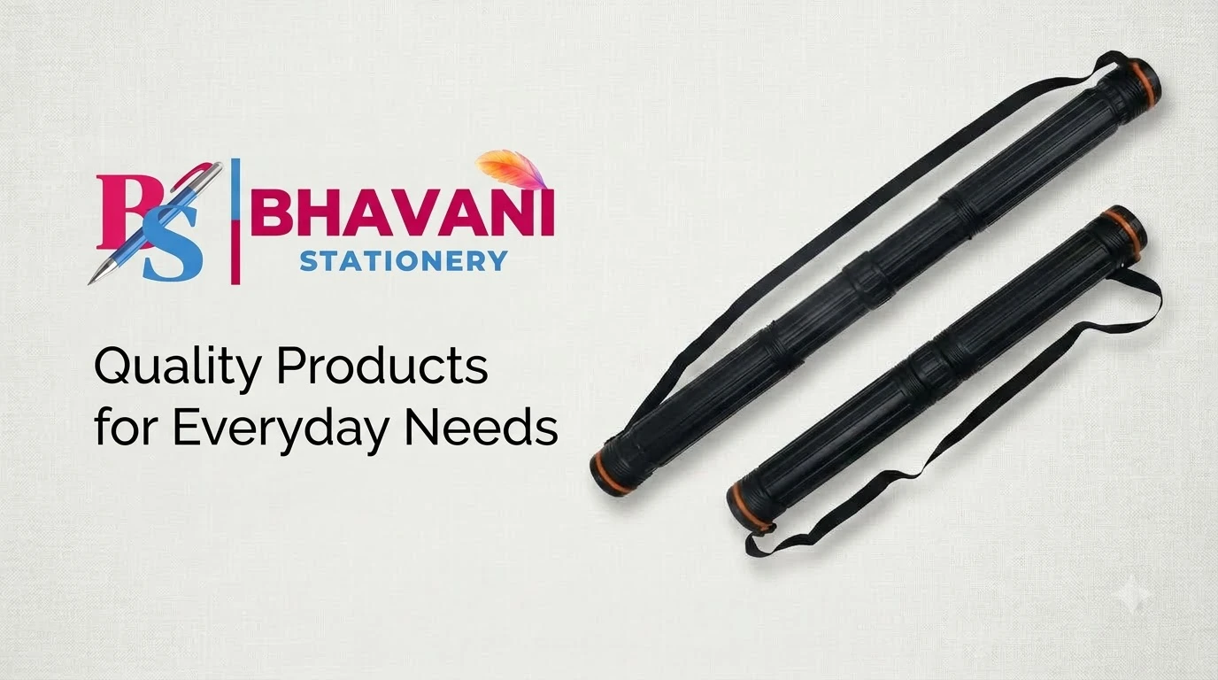 KHYATI D289 Expandable Telescopic Document Storage Tube with Shoulder Strap A+ content image